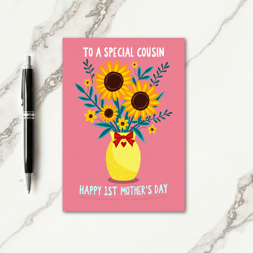 Rosy Floral Pattern Card