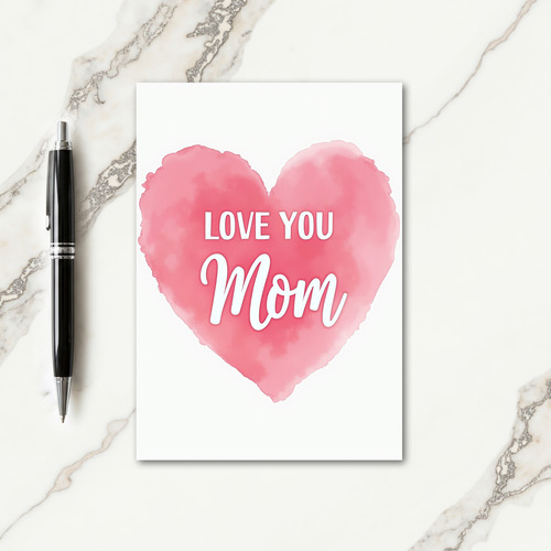 Rosy Heart Sweet Mothers Day Card