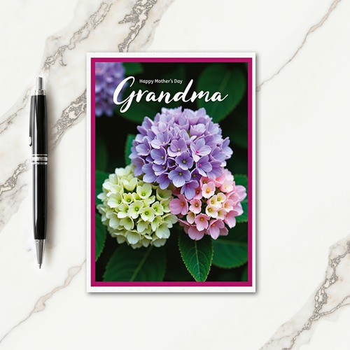 Rosy Hues Grandma Card