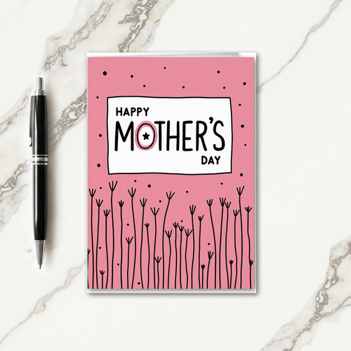 Rosy Mothers Day Art Card