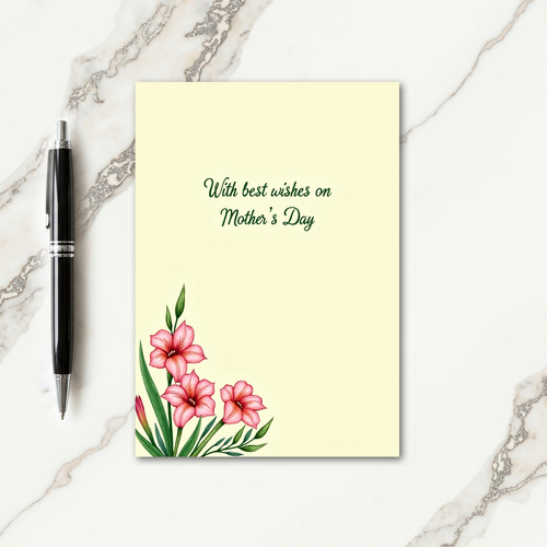 Rosy Mothers Day Bloom Card