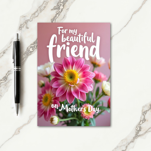 Rosy Mothers Day Friend Card