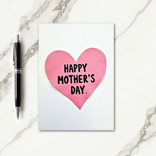 Rosy Mothers Day Heartfelt Card