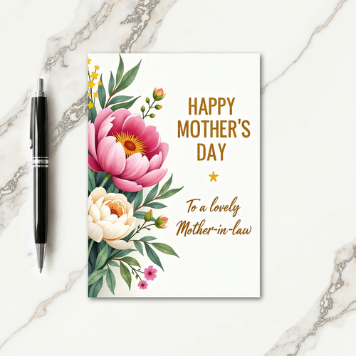 Rosy Mothers Day Sprigs Card