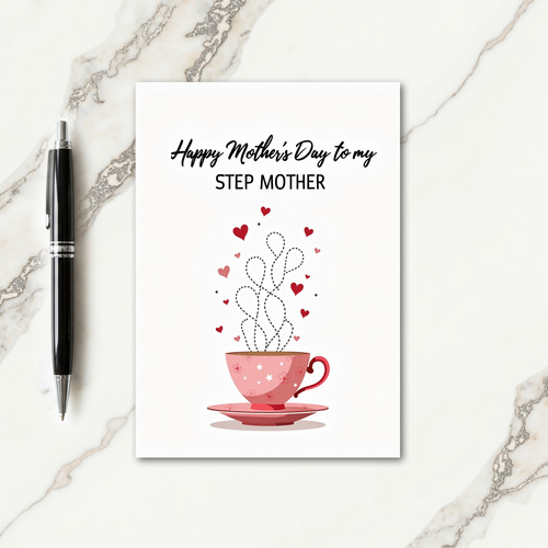 Rosy Mothers Day Teacup Card