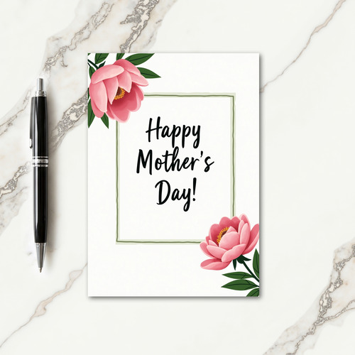 Rosy Mothers Day Wishes Card