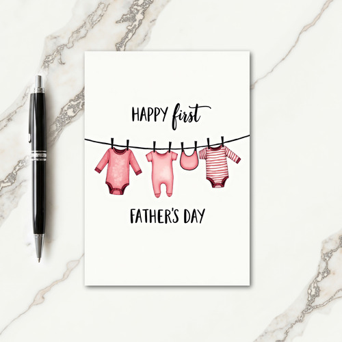 Rosy New Dad Fathers Day Card