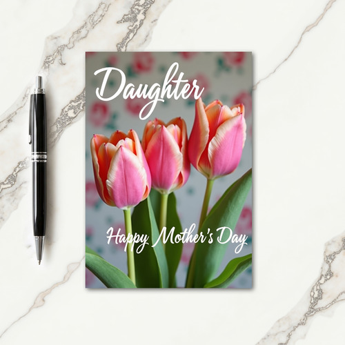 Rosy Peach Mothers Day Card