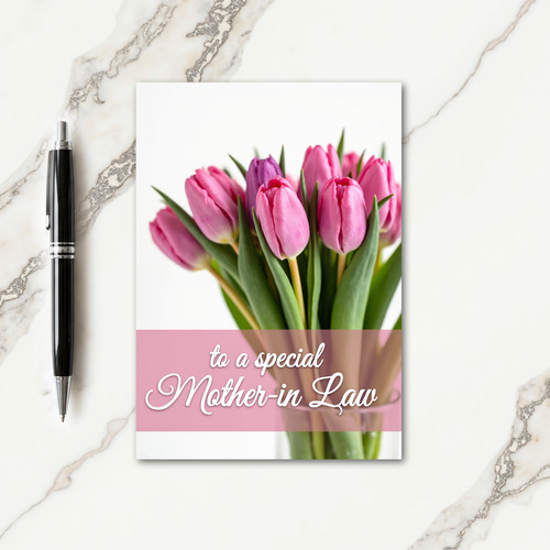 Rosy Pink Blossom Mothers Day Card