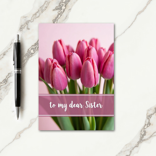 Rosy Pink Buds Mothers Day Card