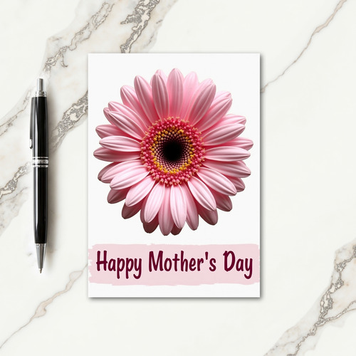 Rosy Pink Floral Mothers Day Card