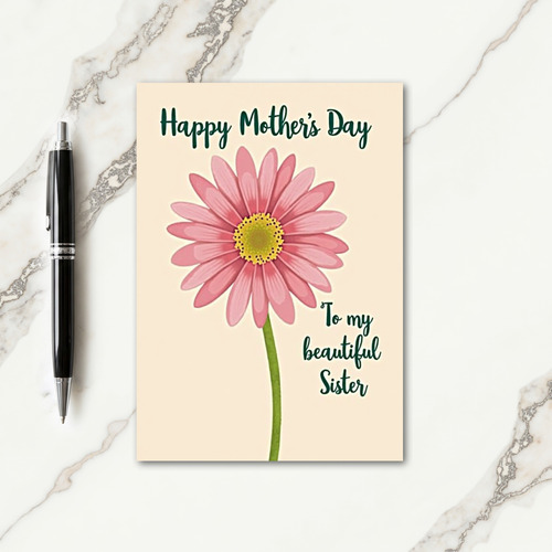 Rosy Pink Mothers Day Art Card