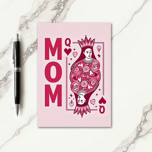 Rosy Queen Mom Mothers Day Card