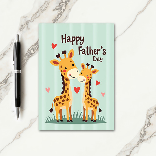Rosy Savanna Fathers Day Card