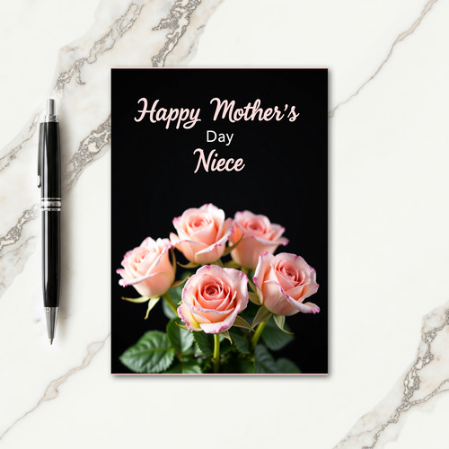 Rosy Script Mothers Day Card