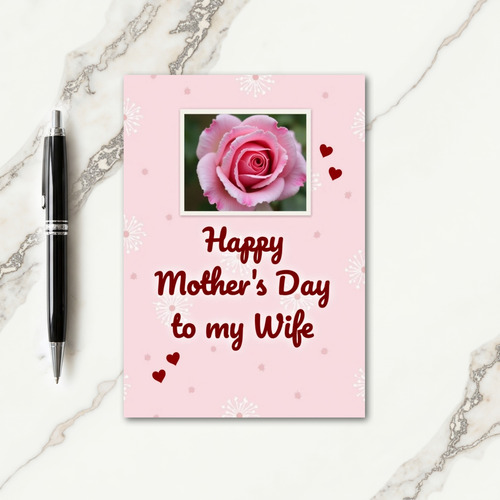 Rosy Spouse Mothers Day Card