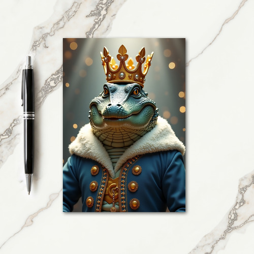 Royal Birthday Reptile Portrait Card