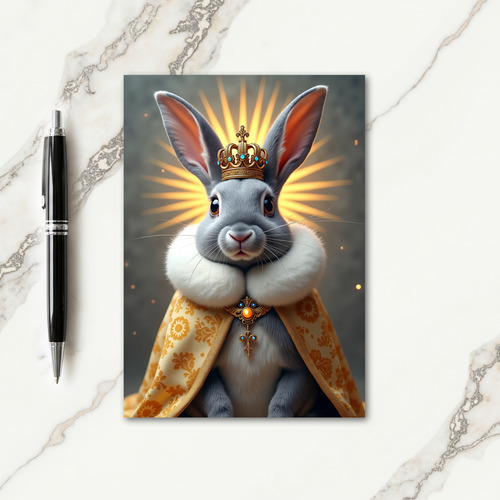 Royal Bunny Birthday Card