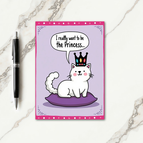Royal Cat Wish Mother Day Card
