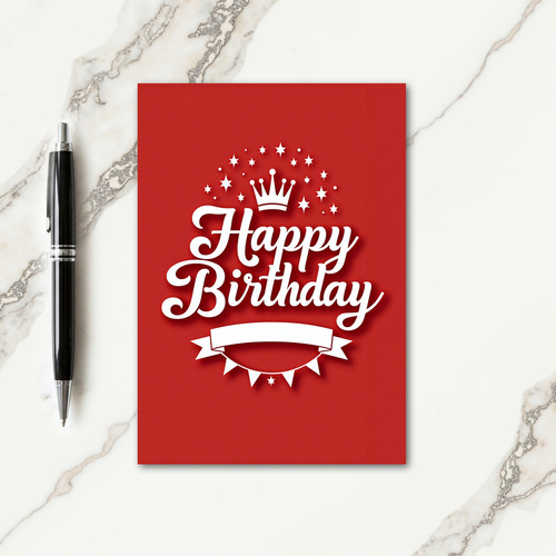 Royal Crown Birthday Card