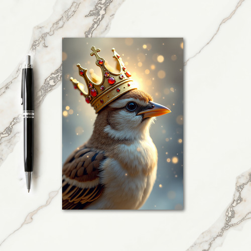 Royal Feathered Birthday Card