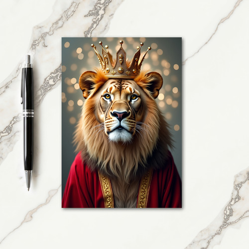 Royal Feline Birthday Card