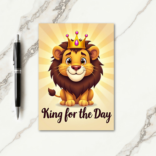 Royal Feline Fathers Day Card
