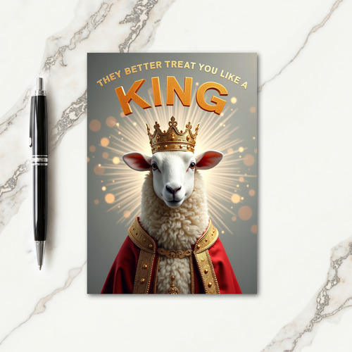 Royal Fleece Birthday Card