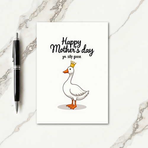 Royal Mothers Day Fowl Card