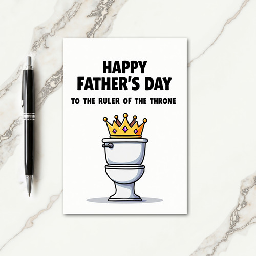 Royal Throne Fathers Day Card