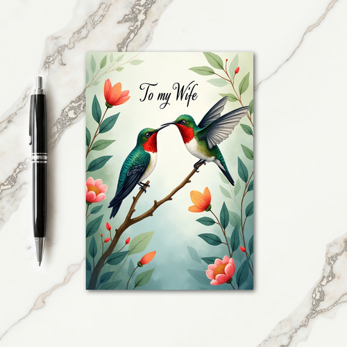 Ruby Birds Sweet Mothers Day Card