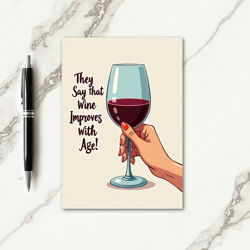 Ruby Drink Birthday Card