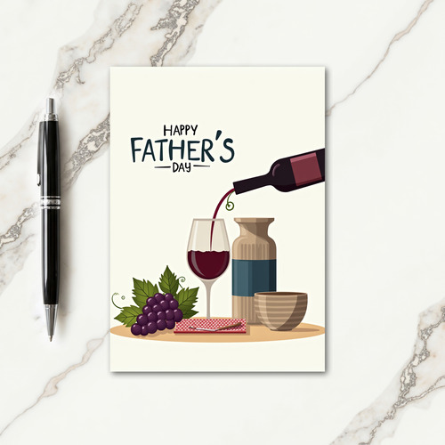 Ruby Fathers Day Flow Art Card