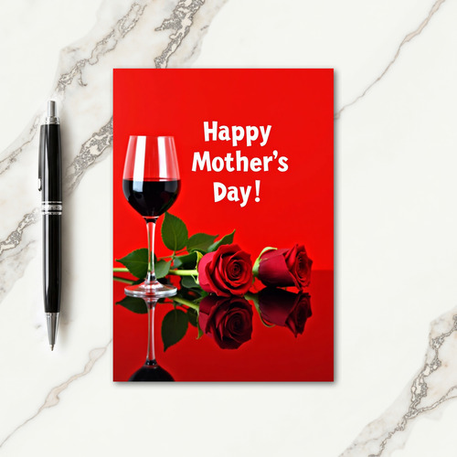 Ruby Floral Mothers Day Card