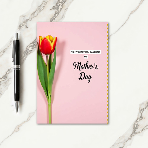 Ruby Flower Mothers Day Card