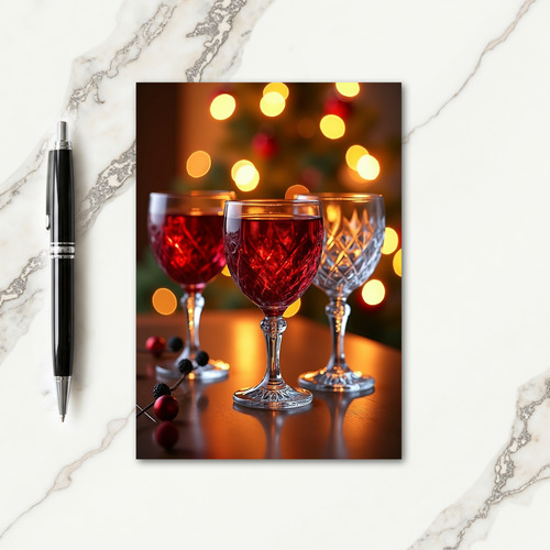 Ruby Glass Holiday Card