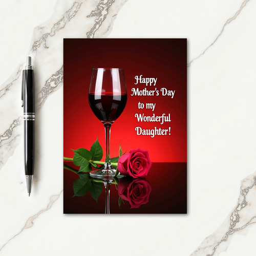 Ruby Glass Mothers Day Card