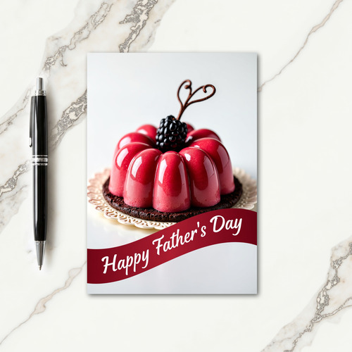 Ruby Glazed Fathers Day Cake Card