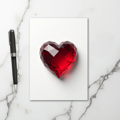 Ruby Heart Love Card