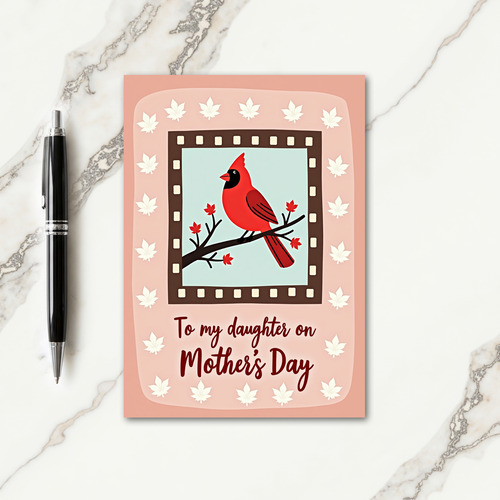 Ruby Leaves Mothers Day Card