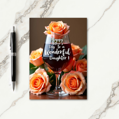 Ruby Liquid Mothers Day Card