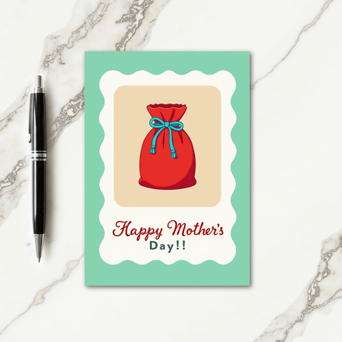 Ruby Pouch Mothers Day Card