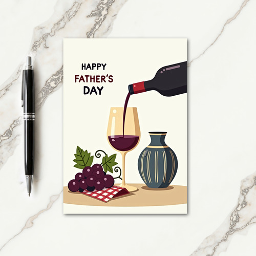 Ruby Pour Fathers Day Card