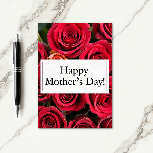 Ruby Red Mothers Day Card