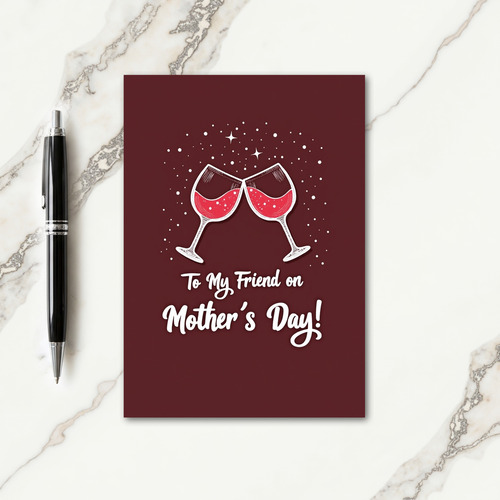 Ruby Red Mothers Day Friend Card
