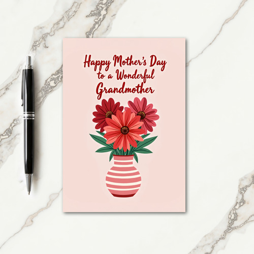 Ruby Red Mothers Day Wish Card