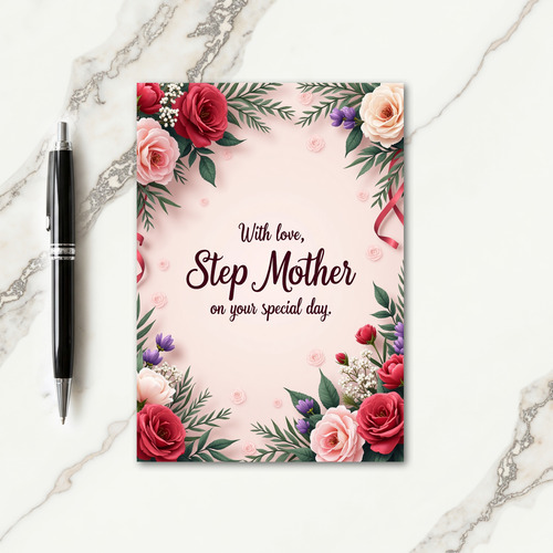 Ruby Ribbon Mothers Day Card