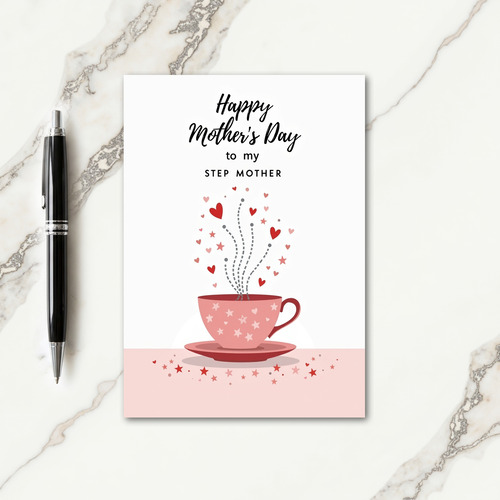 Ruby Teacup Mothers Day Card