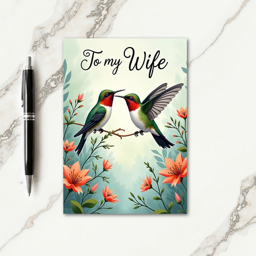 Ruby Throat Mothers Day Card