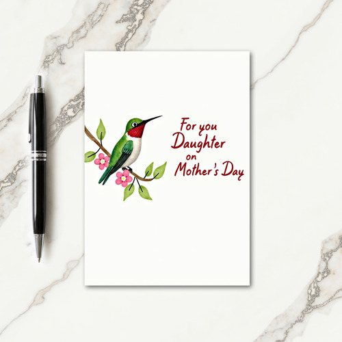 Ruby Throated Mothers Day Card
